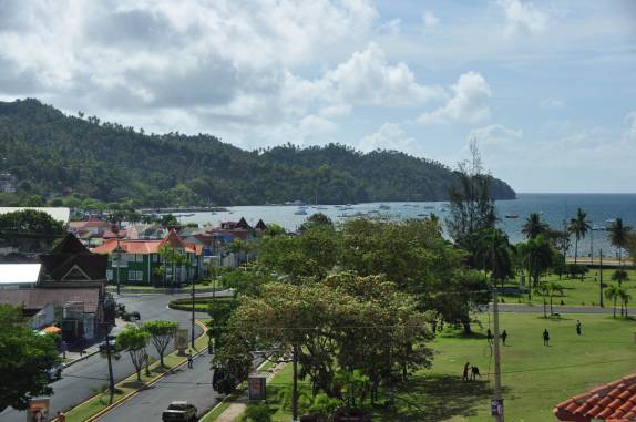 Vista do nosso hotel em Samaná, na costa norte da República Dominicana